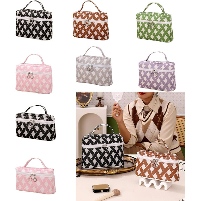 Косметичка, універсальна та містка, тримає ваші речі в порядку та організовано, чорна