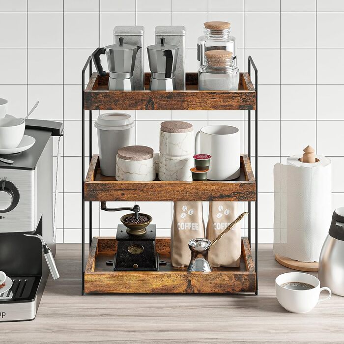 Знімна 3-рівнева кухонна полиця для спецій, сучасна полиця для душу, практичний дерев&39яний органайзер для зберігання у ванній кімнаті, багатофункціональна полиця під шафою, полиця для раковини