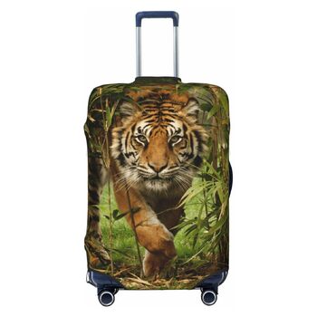 Чохол для валізи Tiger, міцний захист, підходить для багажу розміром 45.7 - 81.3 см, малий, Чорний