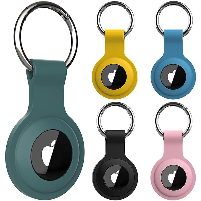 Чохол для підвіски Apple AirTag, брелок Airtag силіконовий стійкий до подряпин, чохол для Air Tag з кільцем для ключів 5 шт., 5 шт