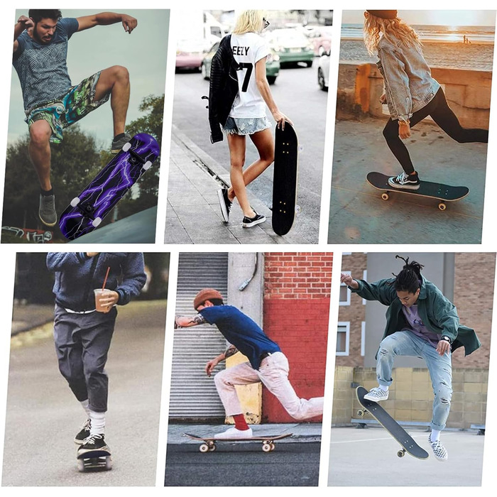 Скейтборд 31" Purple Classic 8-шаровий клен ABEC-11 95A – повний компліт для дівчат, дітей та початківців, фіолетовий