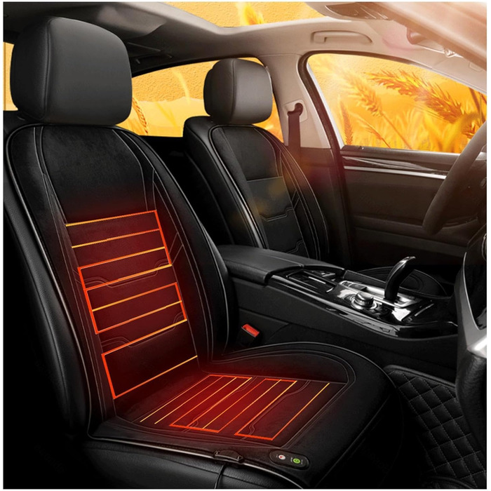 Підігрів сидінь автомобіля Прикурювач, Підігрів сидінь з підігрівом 12 В для автомобіля Univrsllr Comfort Підігрів сидінь для автомобіля Gschnk, Min Hrrn,- (I, 2 упаковки)