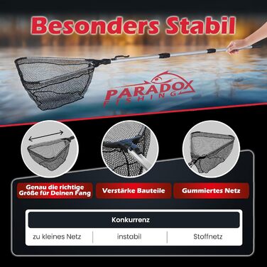 Гумова рибальська сітка 1,6 м/2,1 м Складана Міцний універсальний підсак Телескопічна Гумова рибальська сітка Безпечна для риби 2,1 м з чохлом