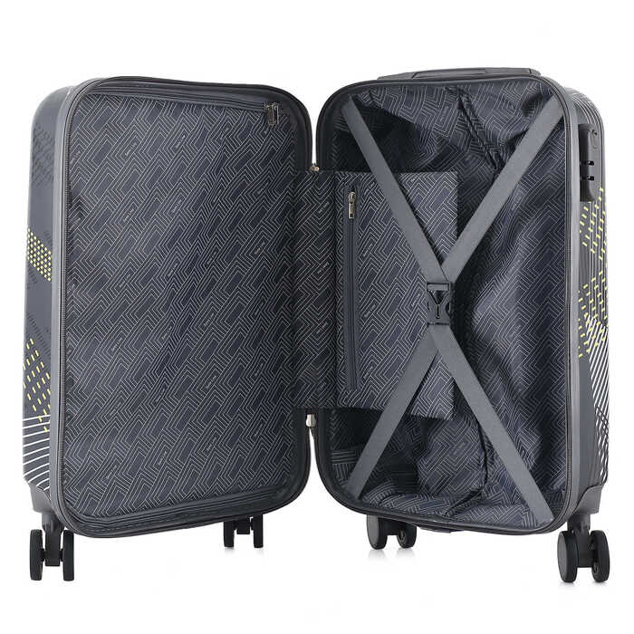 Валіза Semi Line 20' (S) Black Pattern (T5651-1)