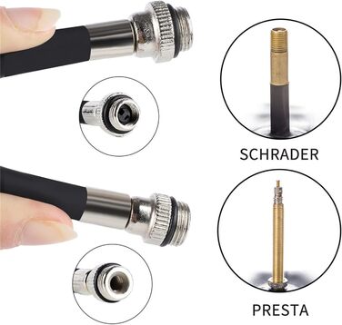 Міні-велосипедний насос для всіх типів вентилів LEBEXY