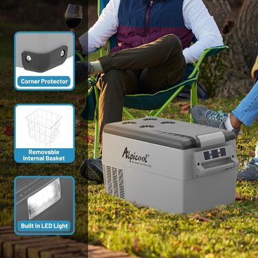 Літрів прохолодний ящик 12В портативний міні-холодильник електричний морозильник невеликий морозильник для автокемпінгу, вантажівк