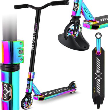 Керований веселий самокат трюковий самокат з підставкою ABEC 9 кулькові підшипники, 110 мм PU колеса, самокат кік самокат міський