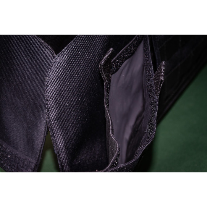 Плитоноска з встановленям бокового та кевларового захисту кордура Kirasa чорна (Арт.KI101)