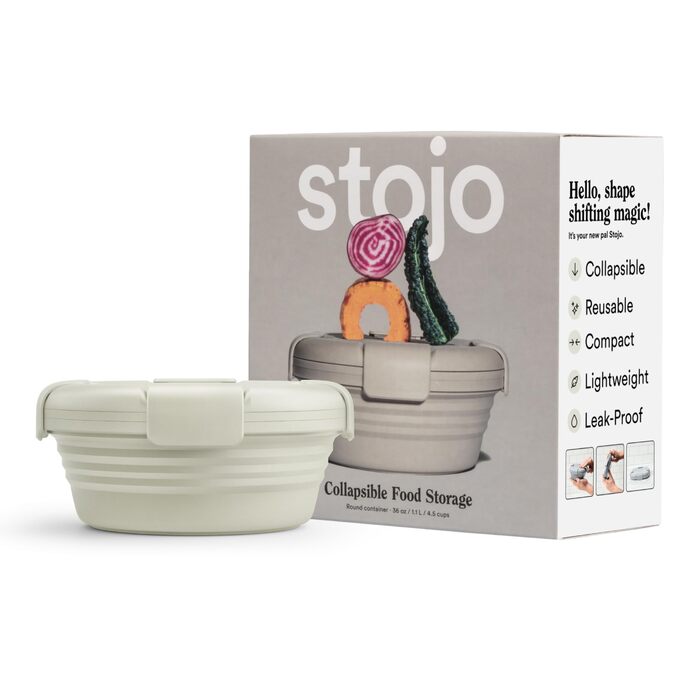 Складана миска STOJO вівсянка, 1020 мл багаторазова силіконова миска для гарячої та холодної їжі ідеально підходить для подорожей, прийому їжі, обідів, кемпінгу та походів безпечна для мікрохвильової печі та вівсянки
