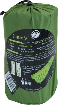 Килимок для сну Klymit Static V Green