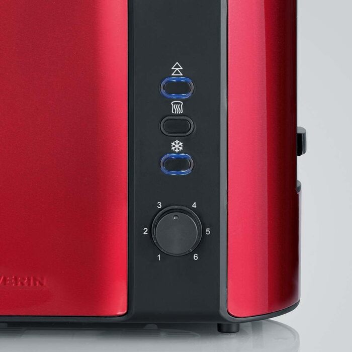 Автоматичний тостер SEVERIN, тостер з насадкою для булочок, тостер з високоякісної нержавіючої сталі для підсмажування, розморожув