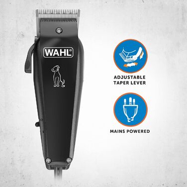 Машинка для стрижки собак Wahl Multi-Cut, набір для догляду за шерстю собак та котів, повний комплект для домашніх улюбленців, тиха, акумуляторна, для використання вдома, стійка до іржі, леза з вуглецевої сталі з прецизійним заточуванням, легка вага 100 г