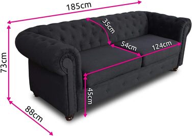 Диван Sofnet Chesterfield Asti 2-місний, комплект 2-місних диванів, комплект диванів, диван з дерев&39яними ніжками, м&39який диван - Glamour Design, велюр (темно-зелений (оксамит 78))