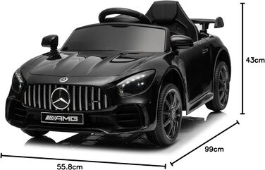 Дитячий електромобіль LEADZM Mercedes Benz AMG з дистанційним керуванням 12В, дитячий електромобіль 2.4G, електромобіль 2-дверний