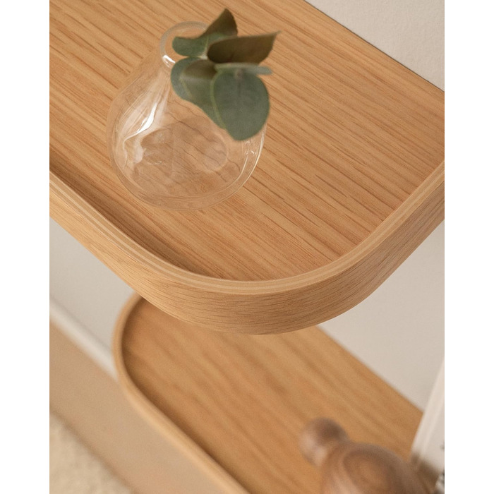 Набір настінних полиць Kazai. Toke 3 підвісні полиці зі шпону справжнього дерева Плаваюча дерев&39яна полиця як настінна прикраса та місце для зберігання у ванній кімнаті, вітальні, кухні, спальні тощо Дуб 47 см x 13 см (комплект з 3 шт.)