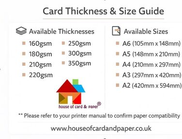 Картон House of Paper A2 160 г/м білий (упаковка з 50 аркушів)