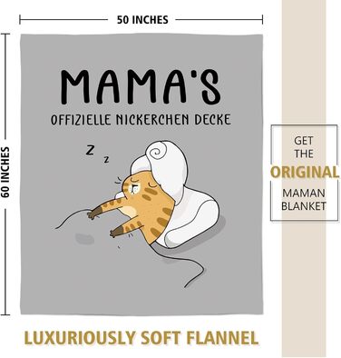 Подарунки для мами Весела мяка ковдра для мами надзвичайно мякої якості Подарунок на день народження мами, подарунок на День матері 157 132 см Сірий