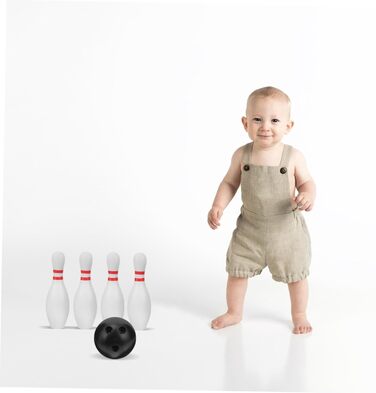Для великих кеглі Skittles, використання в приміщенні/на вулиці, сприяє розвитку моторики, координації рук і очей та логічного мислення, міцна пластикова гра в боулінг для малюків та сімейних розваг