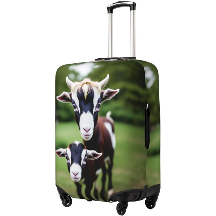 Чохол для валізи Ziegen, міцний захист, підходить для багажу розміром 45.7-81.3 см, малий, Чорний