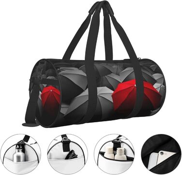 Дорожня сумка Смуток, штормовий день, парасольки - спортивна сумка для чоловіків та жінок, сумка для подорожей та спорту