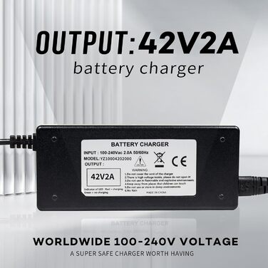Зарядний пристрій 42 V 2 A для електроскутерів та електровелосипедів