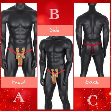 Чоловічий святковий бікіні Hestya, з шапкою Санти, універсальний розмір