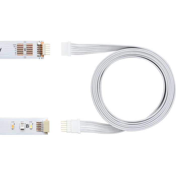 Подовжувач для Philips Hue Lightstrip Plus (150 мм, 5 шт., білий - MIKRO 6-контактний V4) (білий (Micro 6-pin) - V4, 3m - )