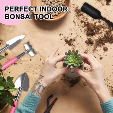 Набір інструментів для бонсай, 16 предметів секатор, ножиці для бонсай, дріт для формування, міні-граблі та лопатка C