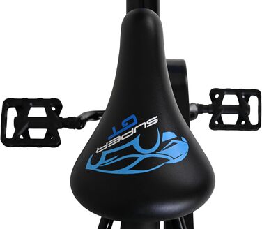 Дитячий велосипед Volare Super GT Blau 12 35 років 2 ручних гальма, знімні бічні колеса, захист ланцюга та світловідбивачі Регульоване сідло Подарунок для дівчаток та хлопчиків