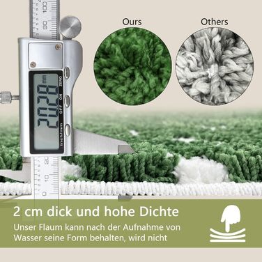 Килимок для ванної, нековзний, темно-зелений, довгий, килимок для ванної, листя, спальня, декор, 120 см, водопоглинаючий, килимки для ванної, листя, 45x120 см Темно-зелений 45 x 120 см