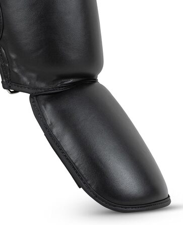 Щитки для гомілок BENLEE зі штучної шкіри Guardian чорного кольору, розмір L-XL, одинарні