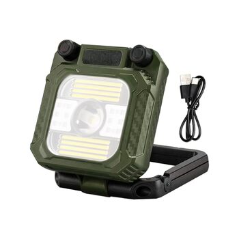 Світлодіодний кемпінговий ліхтар 10,6 см x 10,1 см, складаний, акумуляторний світлодіодний кемпінговий ліхтар, ручна зарядка, спорядження для виживання, походів, риболовлі, нічної роботи, читання, їжі, активного відпочинку на свіжому повітрі
