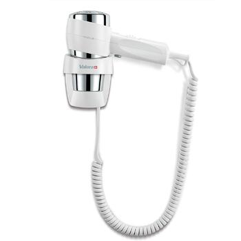 Фен Valera Action Super Plus 1600 з настінним кріпленням, 1600 Вт, колір білий/хром