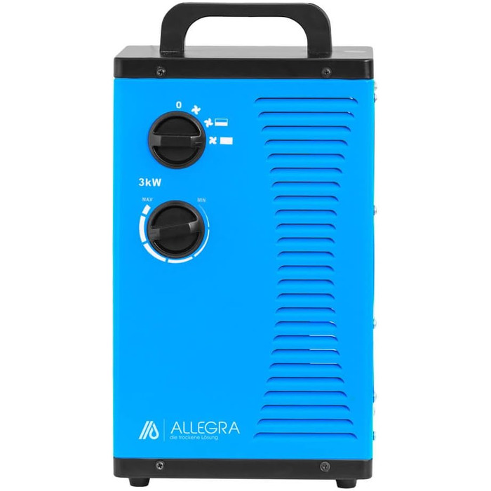 Керамічний тепловентилятор Електричний обігрівач Будівельний обігрівач 3 кВт 3000 Вт з терморегулятором і кабелем живлення бл. 1,5