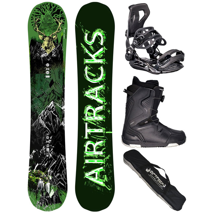 Чоловічий комплект для сноуборду Airtracks Freeride Freestyle Forest King Carbon Wide Hybrid Rocker черевики для сноуборду Bindung Master черевики для сноуборду сумка SB 153 156 160 см, черевики для сноуборду Strong Atop 41