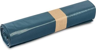 Смішні - Перероблені сині сміттєві пакети стійкі до розриву сміттєві пакети об&39ємом 70 л, тип 60, 575 x 1000 мм, 250 шт. , 1 упаковка (1 x 250 шт.) одинарні