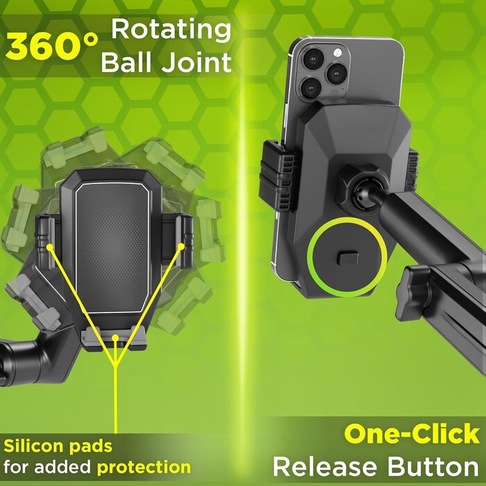 Тримач для мобільного телефону Truckules, міцний, з супер присоскою, тримач для мобільного телефону для вантажівки, приладової пан