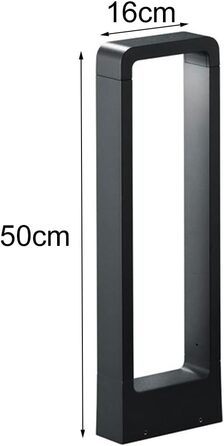 Світильник стовпчик LED Trio Reno, алюміній, антрацит, 50 см (520760142)