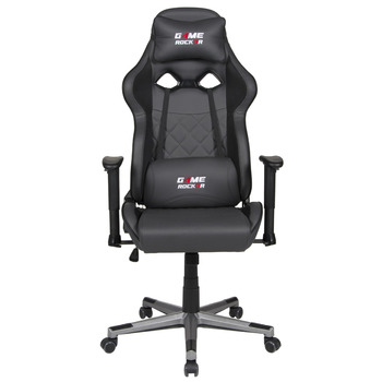 Ігрове крісло GAME ROCKER G-20 зі штучної шкіри чорного/антрацитового кольору, вантажопідйомність до 110 кг