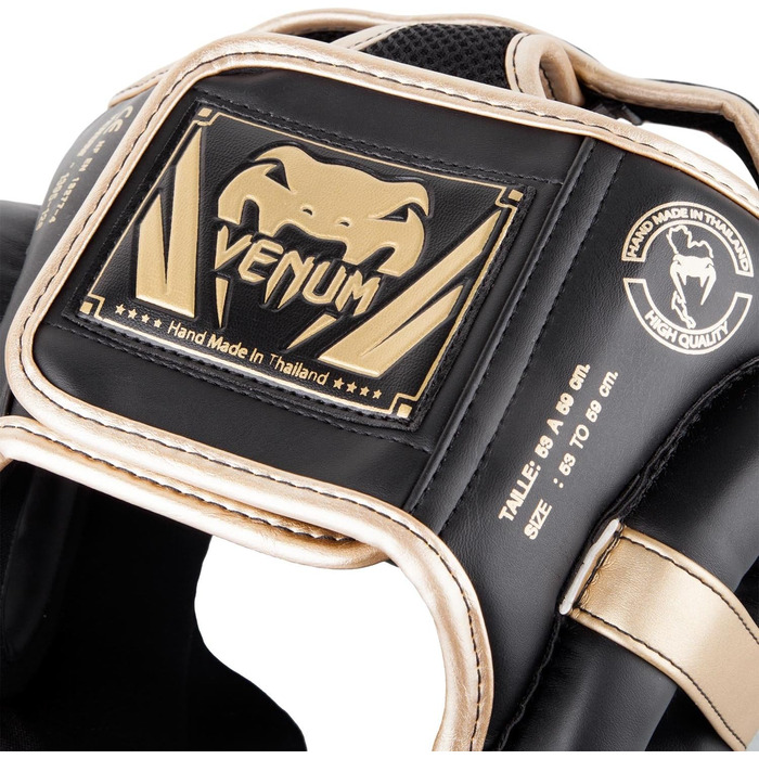 Головний убір Venum Elite чорний/золотий