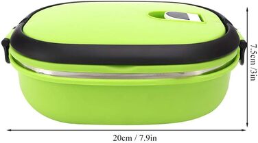 Термоланчбокс з нержавіючої сталі для пікніків (один рівень)