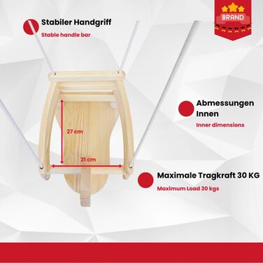 Дитячі дерев'яні гойдалки Гойдалка-кінь Гойдалка решітка Гойдалка дитяча - 6557