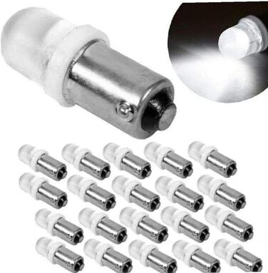 Мм Білий 8000K 12V 0.02A 20LM T11 T4W Ba9S H6W 1895 1SMD Turn 20 шт., 27 * 9