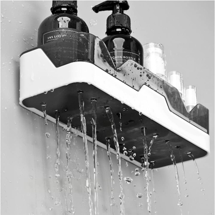 И полиця для ванної кімнати, полиці для ванної кімнати без свердління, полиця для душу пластикові кошики для душу, що кріпляться н