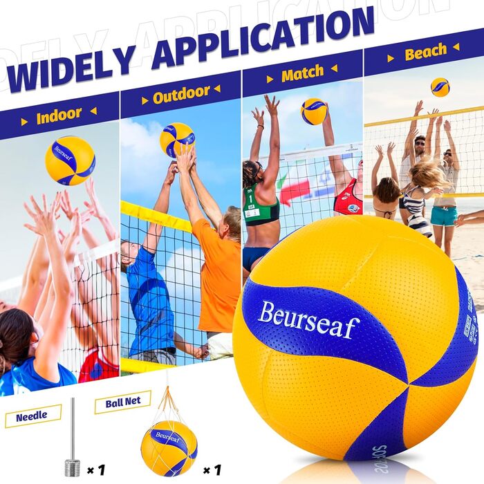 Комплект (2 шт.) волейбольних м'ячів Soft Play пляжний волейбол, спортивний волейбол