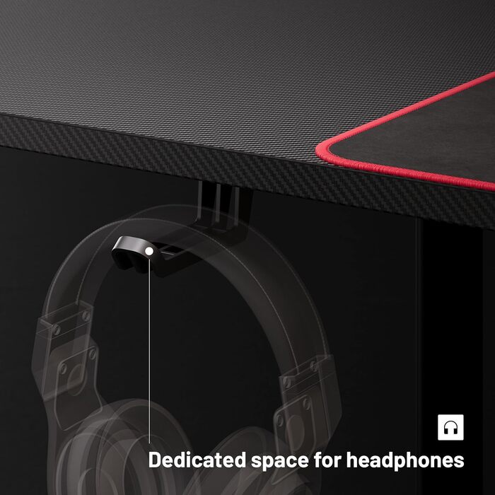 Ігровий стіл Diablo X-Mate, 160 x 75 x 75 см, МДФ / сталь / вуглецеве волокно, чорний