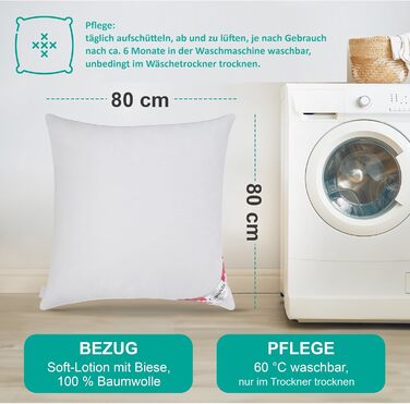 Подушка для сну на животі Arctic, 100 натуральний арктичний пух, м&39яка, що знімає тиск (40 x 80 см) від спеціалізованого магазину постільної білизни