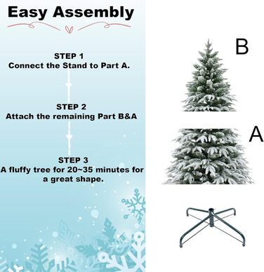 Штучна ялинка снігом вкрита 150 см SHATCHI