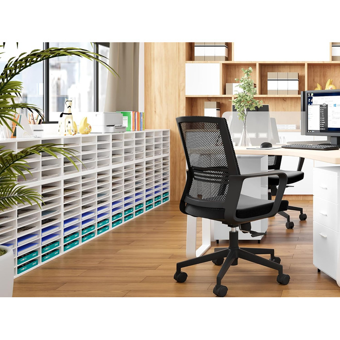 Дерев&39яний органайзер для офісного столу EasyPAG з 12 відділеннями, формат А4, тримач для документів, лоток для файлів, тримач для журналів, лоток для листів, органайзер для паперу та журналів, білий 80 x 30,7 x 29,8 см