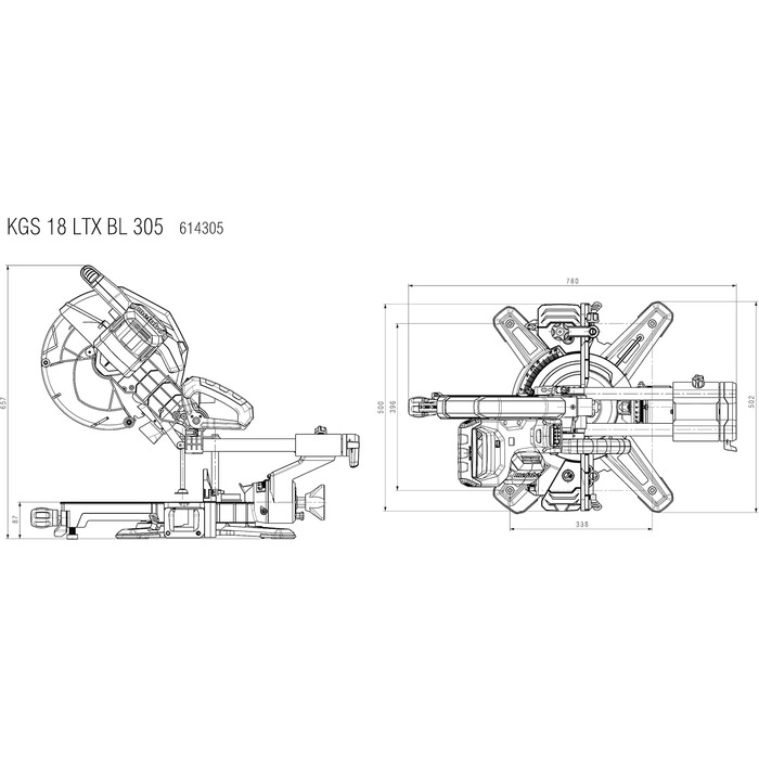 Інжектор для батареї, 18 LTX BL 305 (614305850)